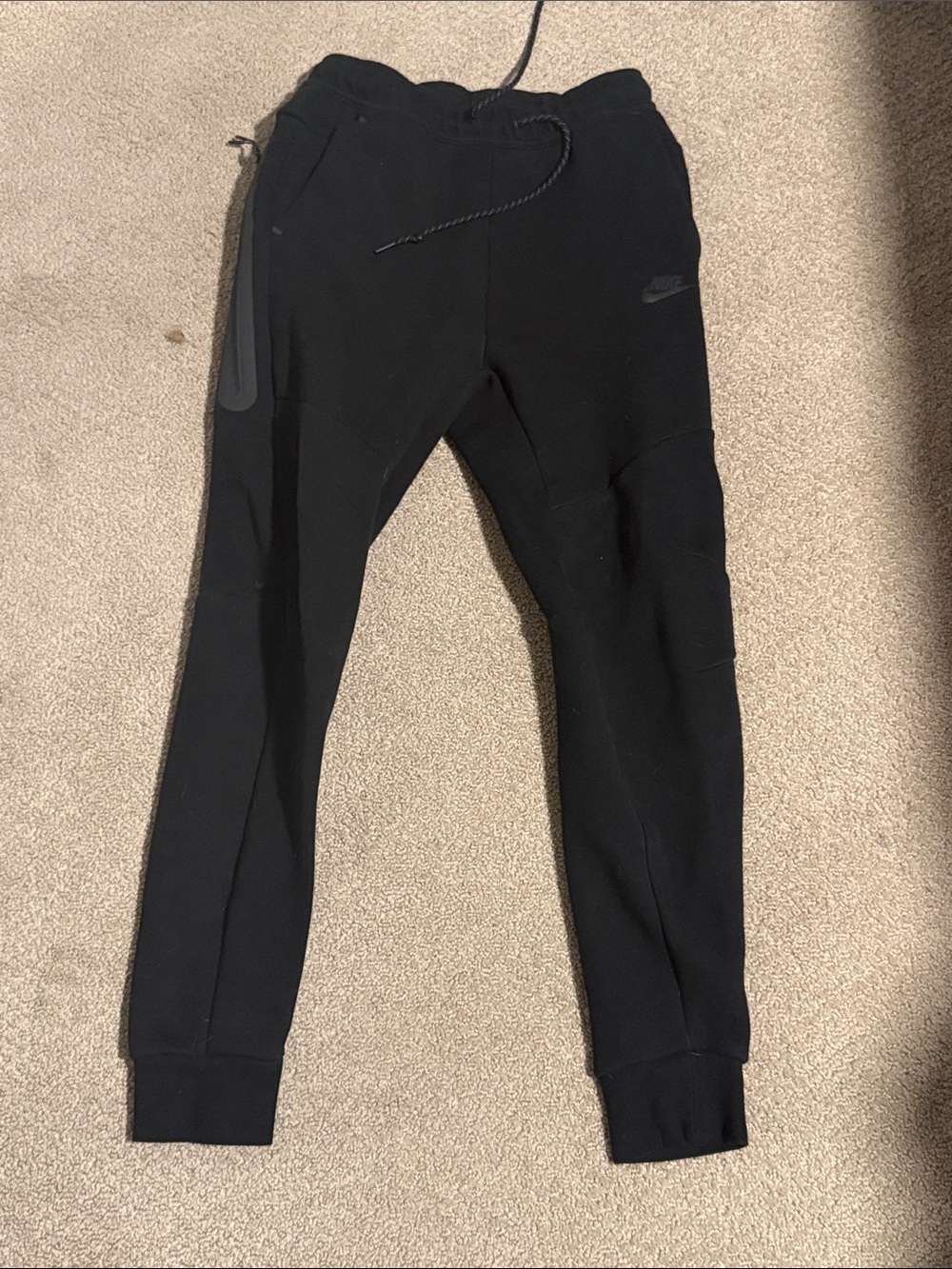 Nike Black mens' Jogger Sweatpants with Subtle Logo